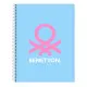 Libreta Benetton Spring Azul cielo A4 120 Hojas