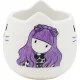Cup with Plate Gorjuss Smitten kitten White Black Ceramic Coasters Cup