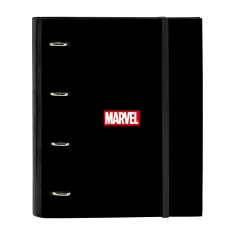 Carpeta de anillas Marvel Negro (27 x 32 x 3.5 cm)