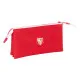 Portatodo Triple Sevilla Fútbol Club Rojo 22 x 12 x 3 cm