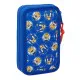 Double Pencil Case Sonic Prime Blue 12.5 x 19.5 x 4 cm 28 Pieces