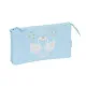 Triple Carry-all Glow Lab Cisnes Light Blue 22 x 12 x 3 cm
