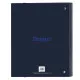 Ring binder Kappa Blue night Navy Blue 27 x 32 x 3.5 cm