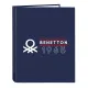 Ring binder Benetton Varsity Navy Blue A4 26.5 x 33 x 4 cm