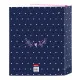 Ring binder Safta Paris Pink Navy Blue A4 27 x 33 x 6 cm