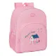 Mochila Escolar Glow Lab Sweet home Rosa 33 x 42 x 14 cm