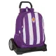 Mochila Escolar con Ruedas Real Valladolid C.F. Morado 32 x 44 x 16 cm