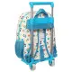 Mochila Escolar con Ruedas Baby Shark Surfing Azul Blanco 26 x 34 x 11 cm