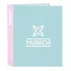 Ring binder Munich Heaven Sky blue A4 27 x 33 x 6 cm