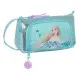 Estuche Escolar Frozen Hello spring Azul 20 x 11 x 8.5 cm