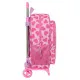 Mochila Escolar con Ruedas Barbie Love Rosa 33 x 42 x 14 cm