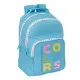 Mochila Escolar Benetton Spring Celeste 32 x 42 x 15 cm