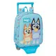 Mochila Escolar con Ruedas Bluey Azul cielo 22 x 27 x 10 cm