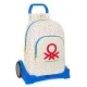 Mochila Escolar con Ruedas Benetton Topitos (30 x 46 x 14 cm)