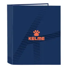 Ring binder Kelme Navy blue Orange Navy Blue A4 (27 x 33 x 6 cm)
