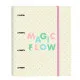 Ring binder Glow Lab Magic flow Beige (27 x 32 x 3.5 cm)