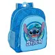 School Bag Stitch Blue 32 X 38 X 12 cm
