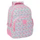 Mochila Escolar Moos Flores Multicolor 32 x 42 x 15 cm