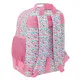 Mochila Escolar Moos Flores Multicolor 32 x 42 x 15 cm