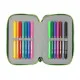 Double Pencil Case Real Betis Balompié Green 12.5 x 19.5 x 4 cm 28 Pieces