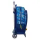 School Rucksack with Wheels Hot Wheels Sonny Navy Blue 32 x 42 x 14 cm