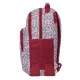 Mochila Escolar Nait Nait Flowers Burdeos 32 x 42 x 15 cm