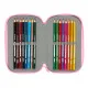 Estuche Escolar con Accesorios Glow Lab Swing Multicolor 12,5 x 19,5 x 5,5 cm 37 Piezas