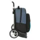 Mochila Escolar con Ruedas BlackFit8 California Azul Negro 32 x 42 x 15 cm