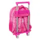 School Rucksack with Wheels Rainbow High Shine Multicolour 28 x 34 x 10 cm