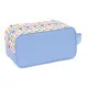 Travel Slipper Holder Smiley Joyful Multicolour Light Blue 29 x 15 x 14 cm