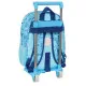 School Rucksack with Wheels Snoopy Love Blue 26 x 11 x 67 cm 26 x 34 x 11 cm