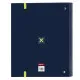 Ring binder Munich North Navy Blue 27 x 32 x 3.5 cm