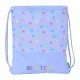 Backpack with Strings Benetton Lila Lilac 35 x 40 x 1 cm
