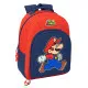 Mochila Escolar Super Mario Trick Rojo Azul oscuro 32 x 42 x 15 cm