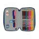 School Case with Accessories Munich North Navy Blue 12.5 x 19.5 x 4 cm 29 Pieces