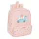 Mochila Infantil Safta Jirafa Coral 22 x 27 x 10 cm