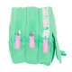 Portatodo Triple Benetton Mint Verde 21,5 x 10 x 8 cm