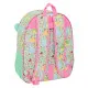 Mochila Escolar Disney Princess Bloom Verde Rosa 33 x 42 x 14 cm