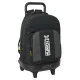 School Rucksack with Wheels Munich Topo Black 33 x 45 x 22 cm