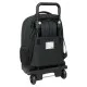 School Rucksack with Wheels Munich Topo Black 33 x 45 x 22 cm