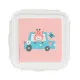 Lunch box Safta Jirafa Coral 13 x 7.5 x 13 cm