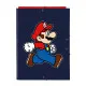 Carpeta de anillas Super Mario Trick Rojo Azul oscuro A4 26 x 33.5 x 2.5 cm