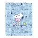 Ring binder Snoopy Love Blue A4 26.5 x 33 x 4 cm