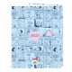 Ring binder Snoopy Love Blue A4 26.5 x 33 x 4 cm