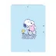 Ring binder Snoopy Love Blue A4 26 x 33.5 x 2.5 cm