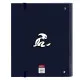 Ring binder El Niño Kook Navy Blue 27 x 32 x 3.5 cm