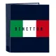 Ring binder Benetton Flag Navy Blue A4 27 x 33 x 6 cm