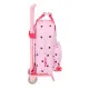 Mochila Escolar con Ruedas Minnie Mouse Naive Rosa 20 x 28 x 8 cm