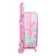 Mochila Escolar con Ruedas Barbie Painterly Rosa Azul cielo 22 x 27 x 10 cm