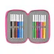 Triple Pencil Case Rainbow High Shine Multicolour 12,5 x 19,5 x 5,5 cm 37 Pieces